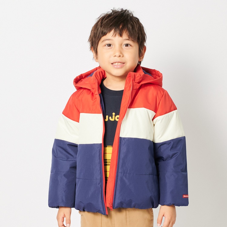 耐水・防風】3段切替・チェック中綿ジャケット ジャケット｜子供服