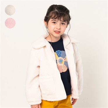 襟付きボアジャケット ジャケット｜子供服・ベビー服の通販はこどもの 