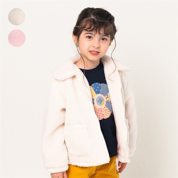 襟付きボアジャケット ジャケット｜子供服・ベビー服の通販はこどもの 