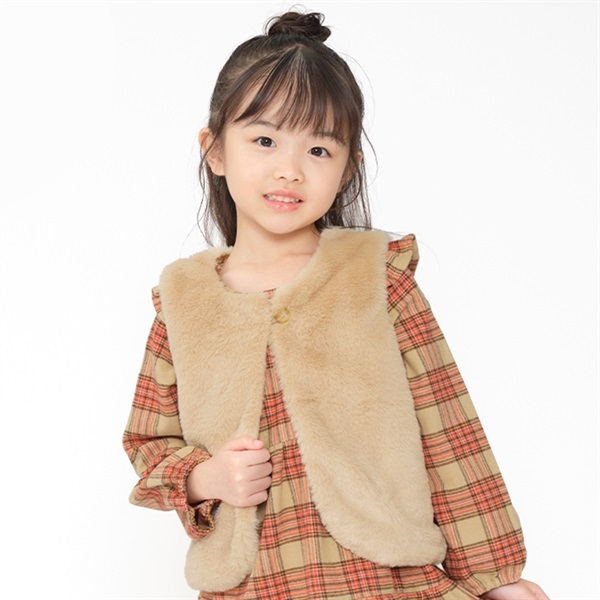 フェイクファーベスト ベスト｜子供服・ベビー服の通販はこどもの森