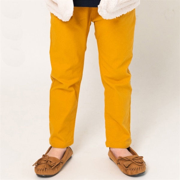 のびふわタック入り裏起毛ツイルパンツ ロングパンツ｜子供服