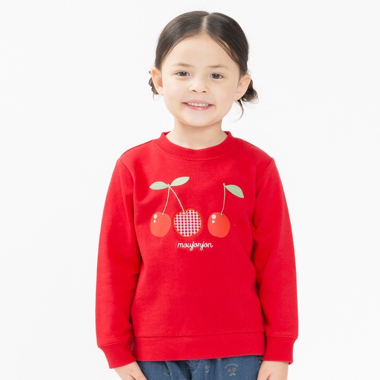 チェリープリント裏毛トレーナー トレーナー｜子供服・ベビー服の通販