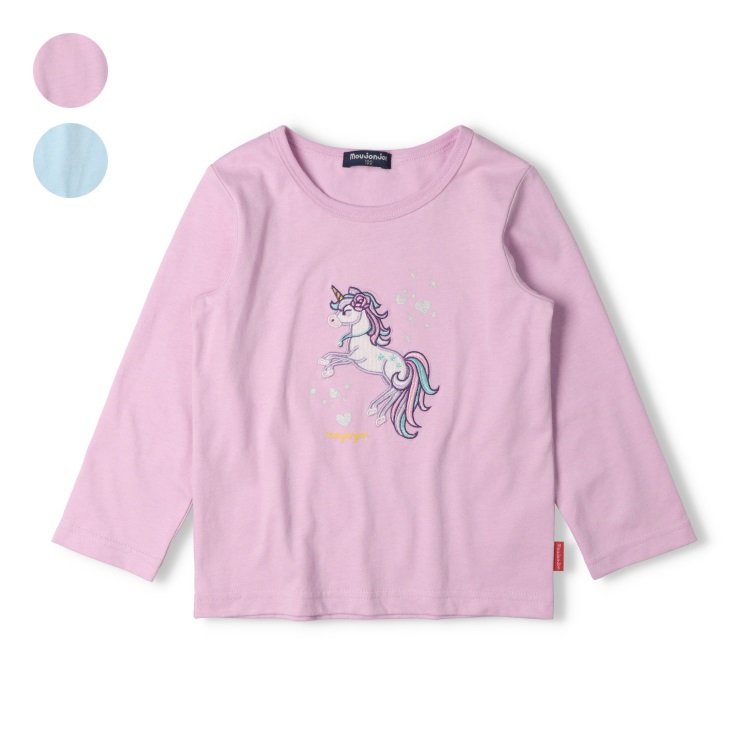 ユニコーンアップリケ長袖Tシャツ