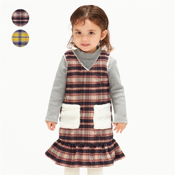 チェック柄ジャンパースカート ジャンパースカート｜子供服・ベビー服