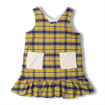 タータンチェックジャンパースカート BABY イエロー チェック柄ジャンパースカート ジャンパースカート｜子供服・ベビー服