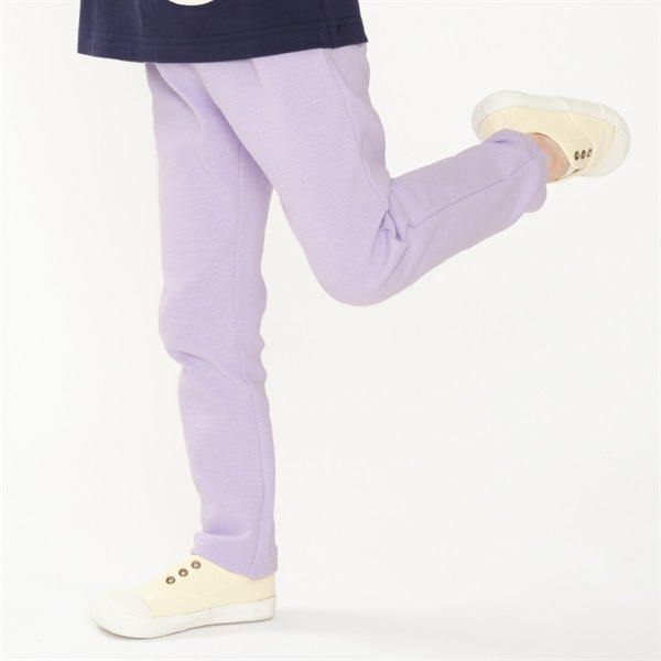 リップルフライスカラー長パンツ(ラベンダー-140cm)