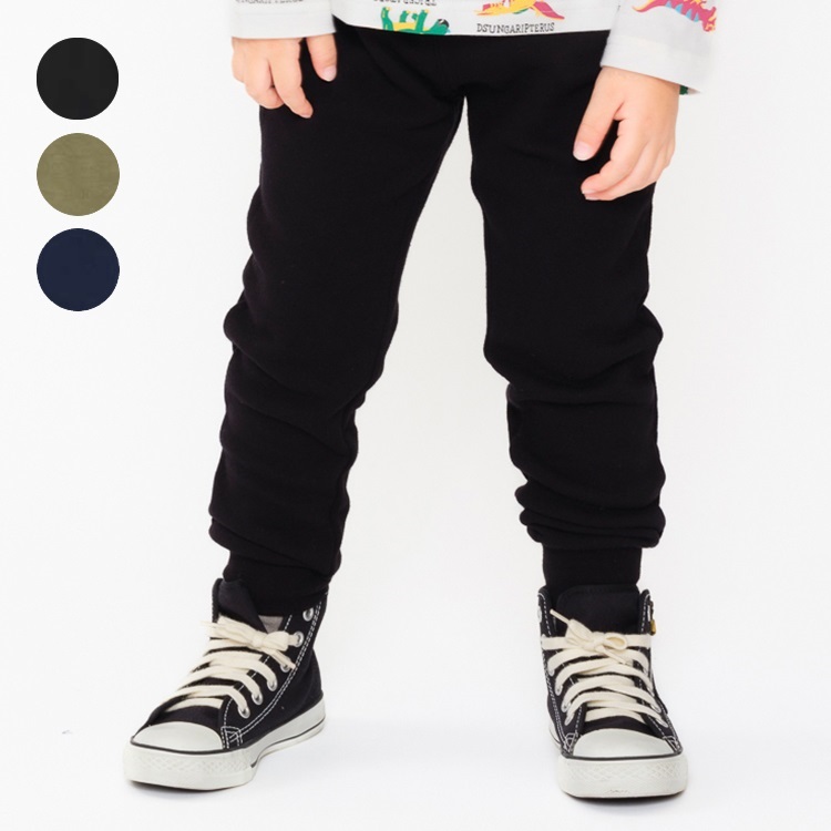 のびのび裏毛裾リブパンツ