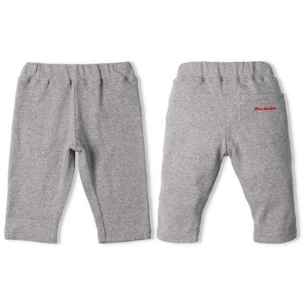 リップルフライス6分丈ハーフパンツ(グレー-100cm)