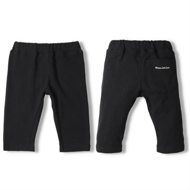 リップルフライス6分丈ハーフパンツ(ブラック-80cm)