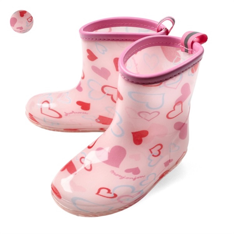 ハート総柄レインシューズ