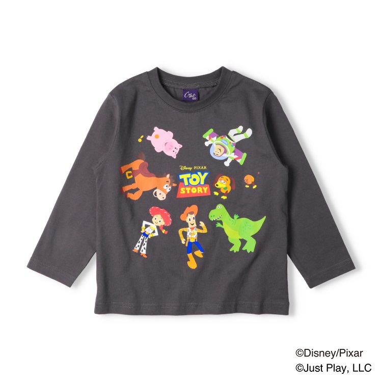 *トイ・ストーリー/長袖Tシャツ(スミブラック-100cm)
