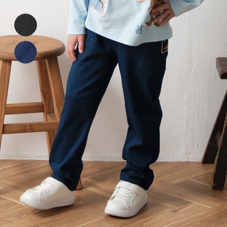 恐竜ワッペン付カットソーロングパンツ