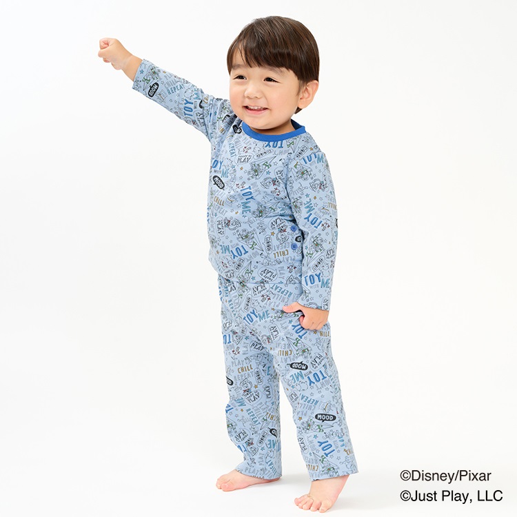 トイ・ストーリー/長袖パジャマ(サックス-90cm)