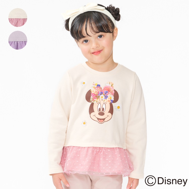 *ミニーマウス/裏毛トレーナー