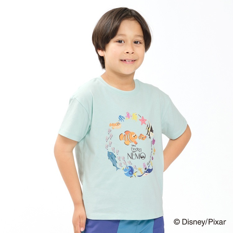 【WEB限定】ファインディング・ニモ/半袖Tシャツ(エメラルドグリーン-90cm)