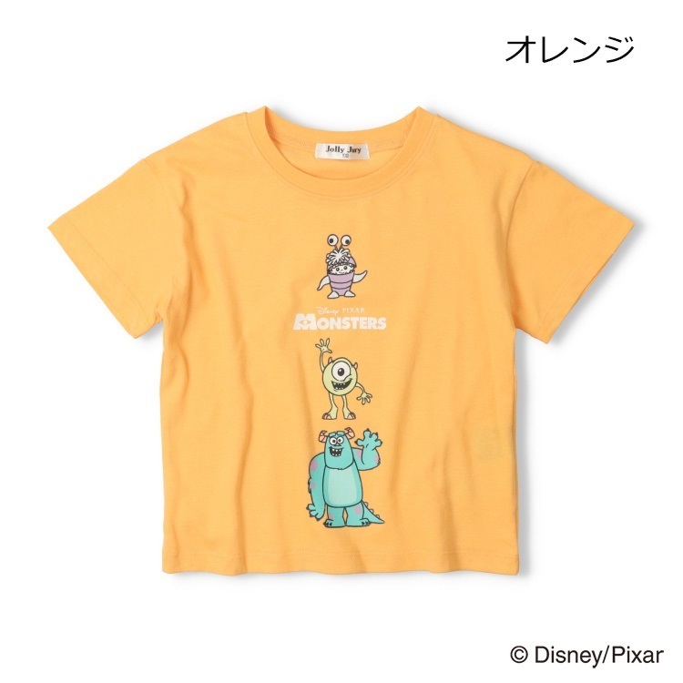 【WEB限定】モンスターズ・インク/半袖Tシャツ(オレンジ-120cm)