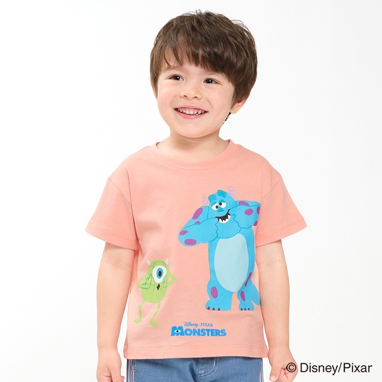 【WEB限定】モンスターズ・インク/半袖Tシャツ(アプリコット-90cm)