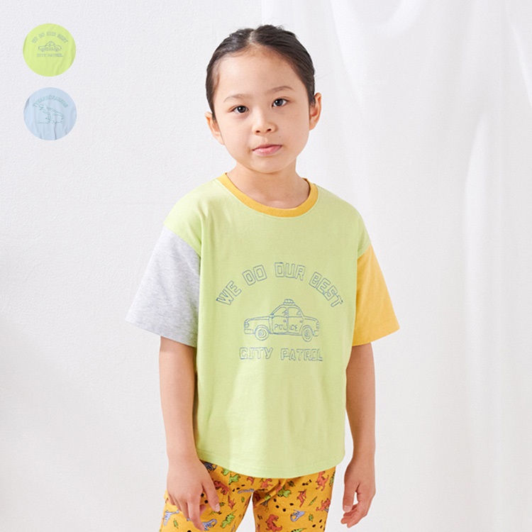 車・恐竜刺繍半袖Tシャツ 半袖Tシャツ｜子供服・ベビー服の通販は