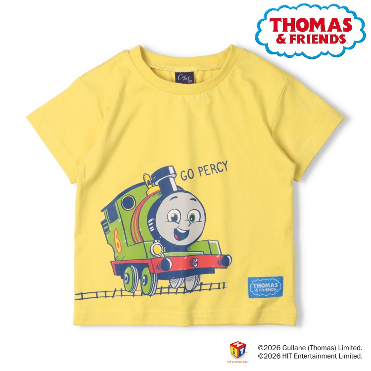 きかんしゃトーマス半袖Tシャツ(イエロー-120cm)