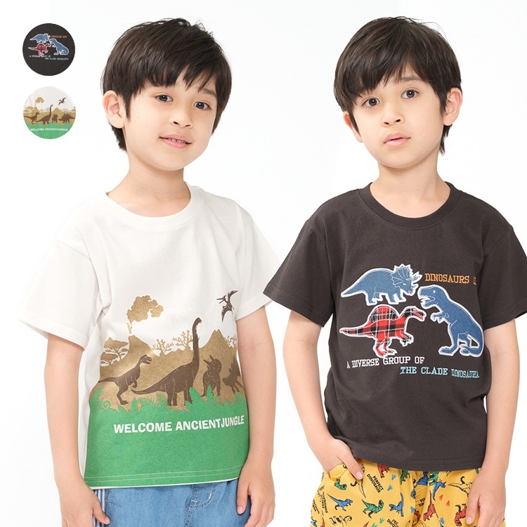 【WEB限定】恐竜デザイン半袖Tシャツ