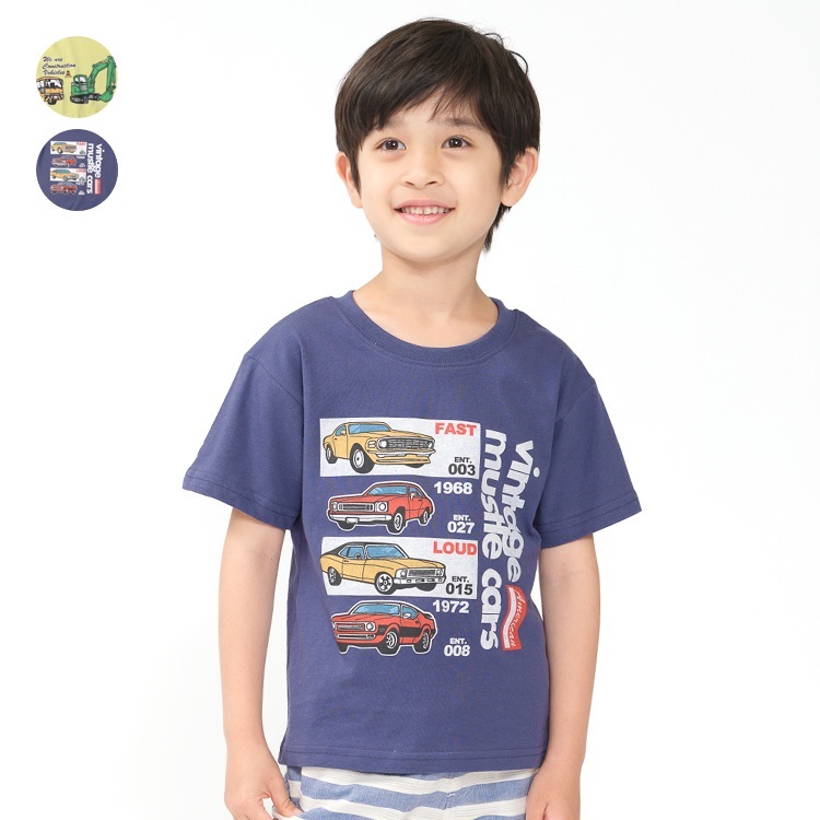 【WEB限定】乗り物プリント半袖Tシャツ