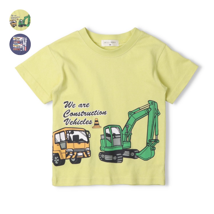 【WEB限定】乗り物プリント半袖Tシャツ