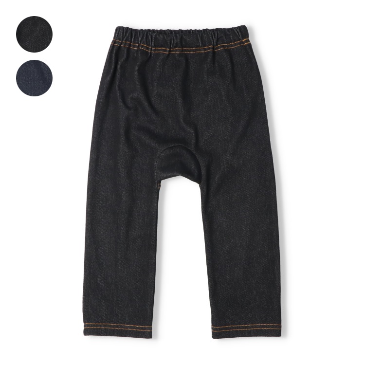 カットデニムロングパンツ