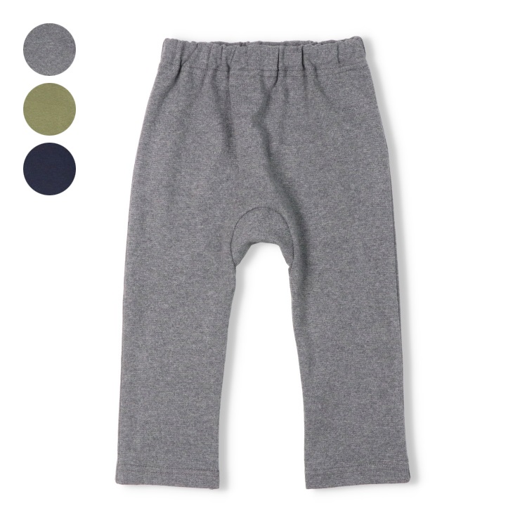 ミラノリブ無地ロングパンツ