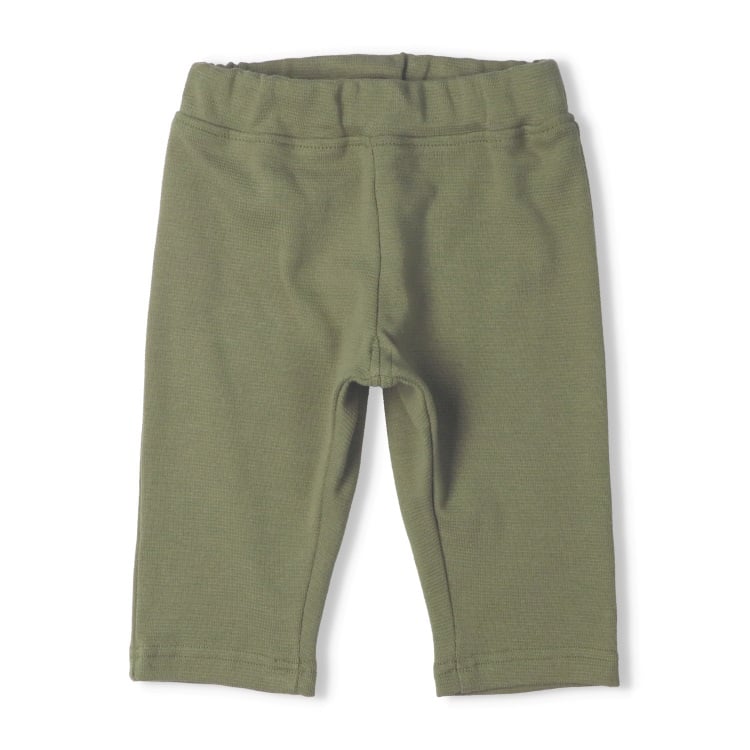 リブ6分丈ハーフパンツ(カーキグリーン-110cm)