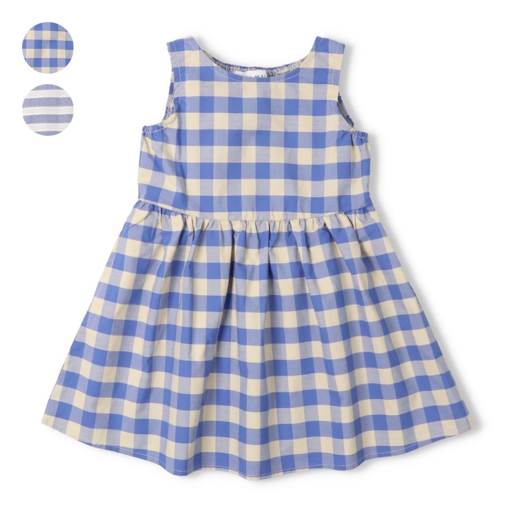 【WEB限定】チェック・ボーダーワンピース