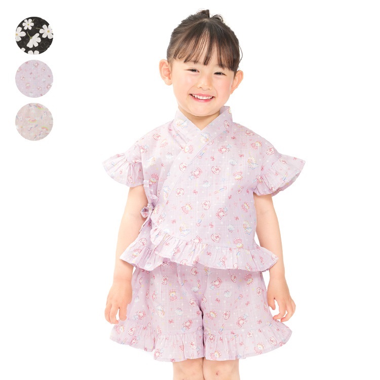 【WEB限定】お花・スイーツ・ユニコーン柄甚平