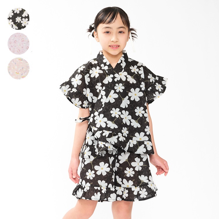 *【WEB限定】【140～160cm】お花・スイーツ・ユニコーン柄甚平