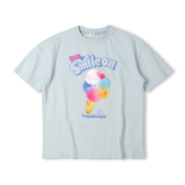 【WEB限定】【130～160cm】アイスロゴ半袖Tシャツ(エメラルドグリーン-150cm)