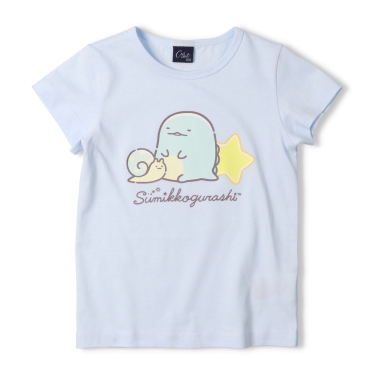 *すみっコぐらし/半袖Tシャツ(サックス-100cm)