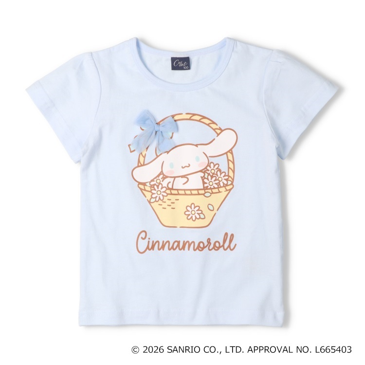 サンリオキャラクター半袖Tシャツ(サックス-110cm)