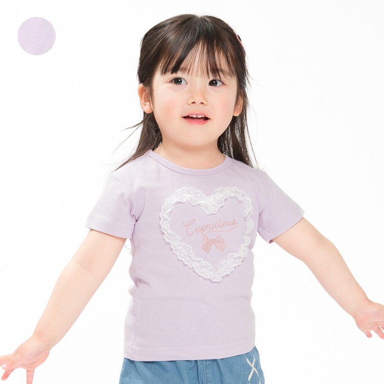 【WEB限定】ハートレース半袖Tシャツ