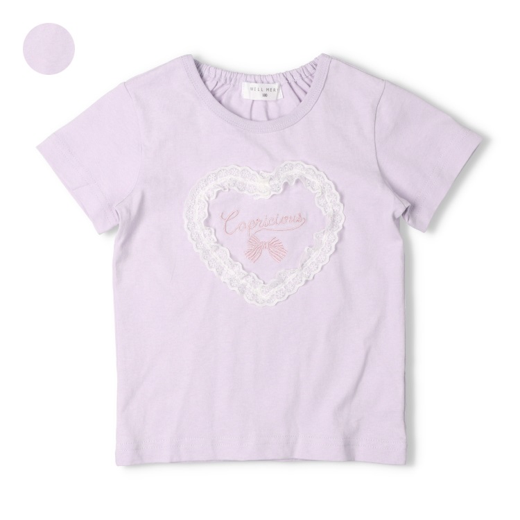 【WEB限定】ハートレース半袖Tシャツ