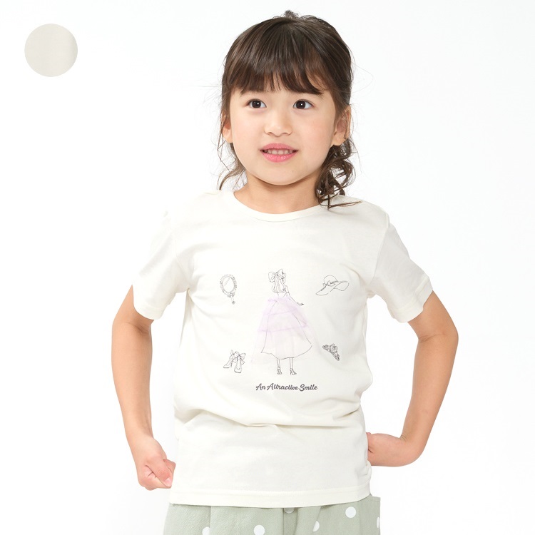 *【WEB限定】チュール付き半袖Tシャツ