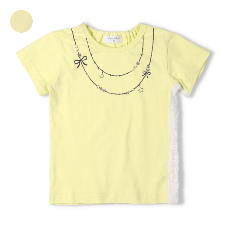 【WEB限定】ネックレス風プリント半袖Tシャツ