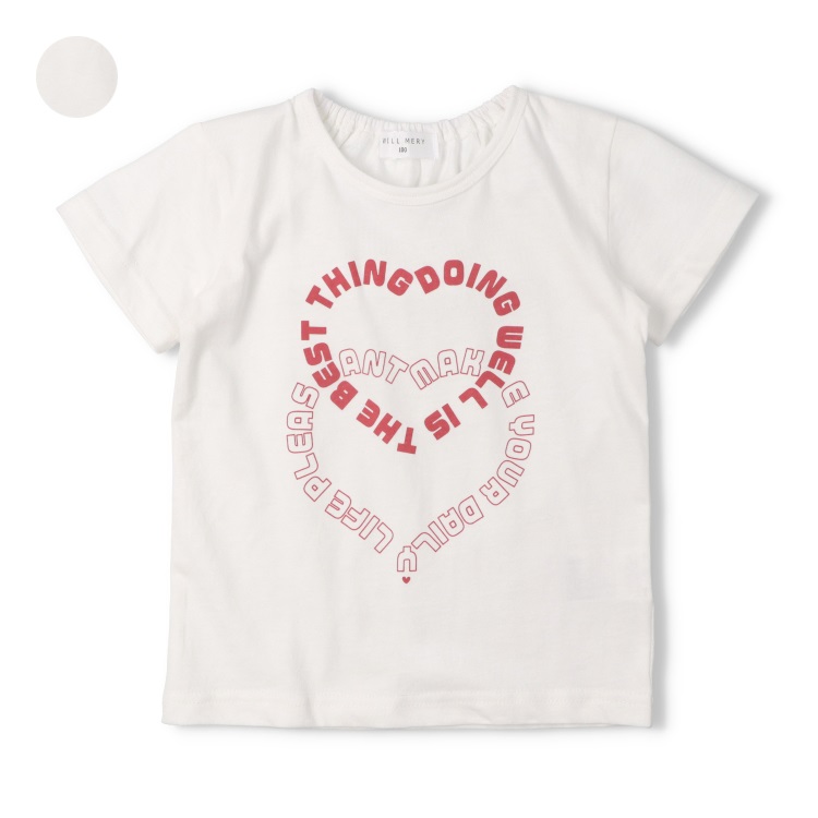 【WEB限定】ハートロゴプリント半袖Tシャツ