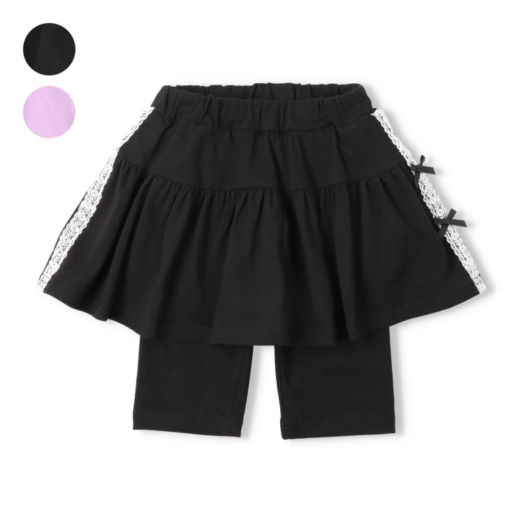 【WEB限定】レース・リボン付スカッツ