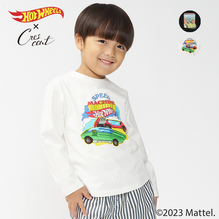 ホットウィール BATMOBILE & エアブラシハンドペイントキッズ用Tシャツ ホットウィール車プリントTシャツ 長袖Tシャツ｜子供服・ベビー服の