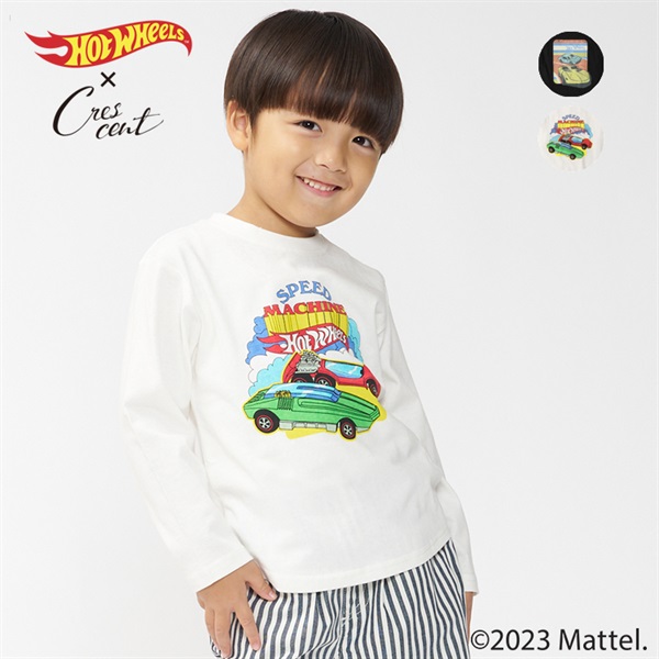 ホットウィール車プリントTシャツ 長袖Tシャツ｜子供服・ベビー服の