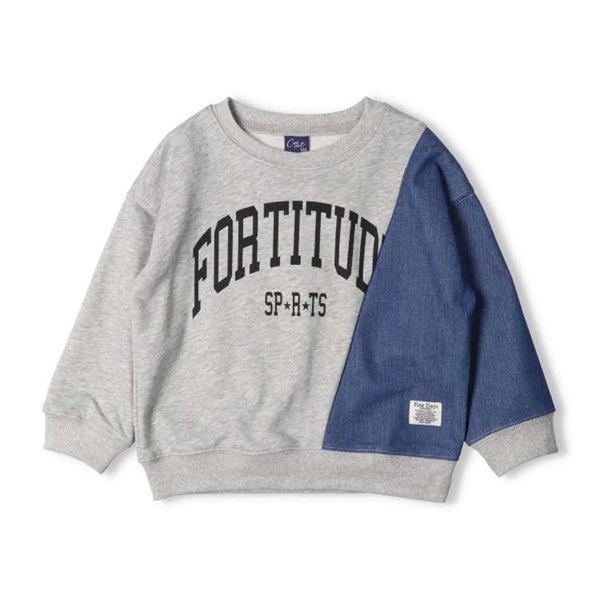 デニム切替裏毛トレーナー トレーナー｜子供服・ベビー服の通販は 