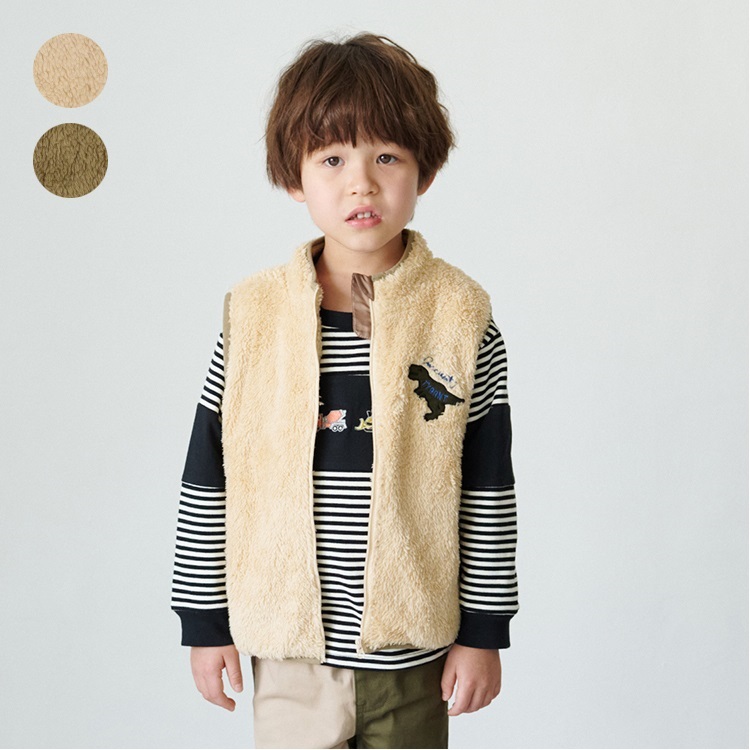 *恐竜アップリケボアベスト