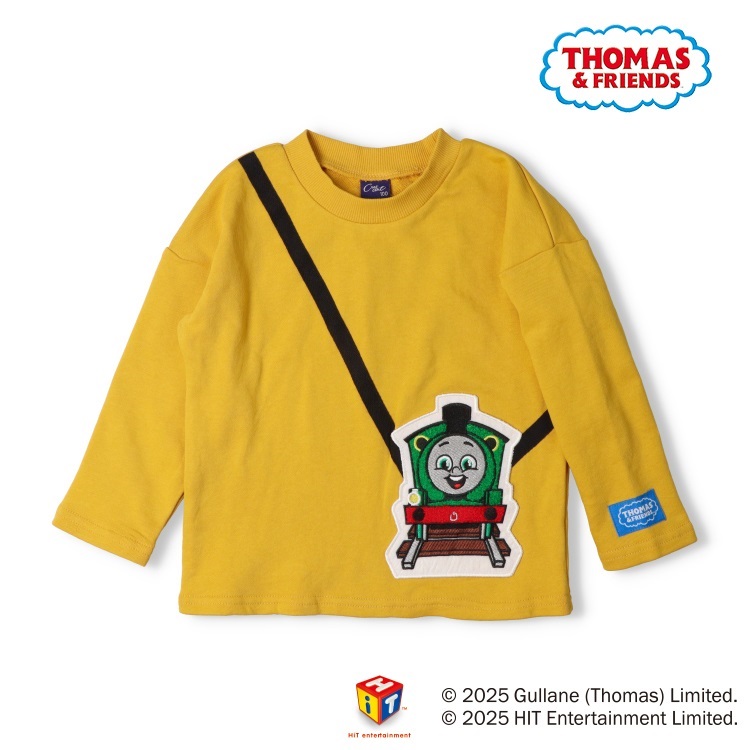 きかんしゃトーマス裏毛トレーナー(マスタード-90cm)