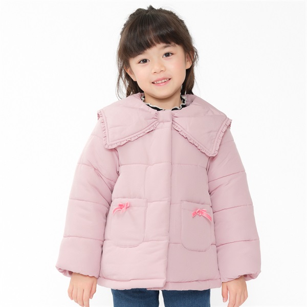 無地・チェック柄中綿入りジャケット ジャケット｜子供服・ベビー服の