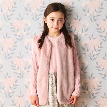 フェイクファーベスト ベスト｜子供服・ベビー服の通販はこどもの森 