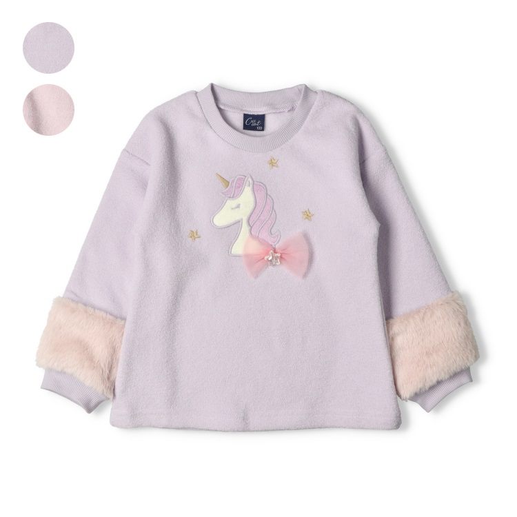 ユニコーンブークレー裏起毛トレーナー