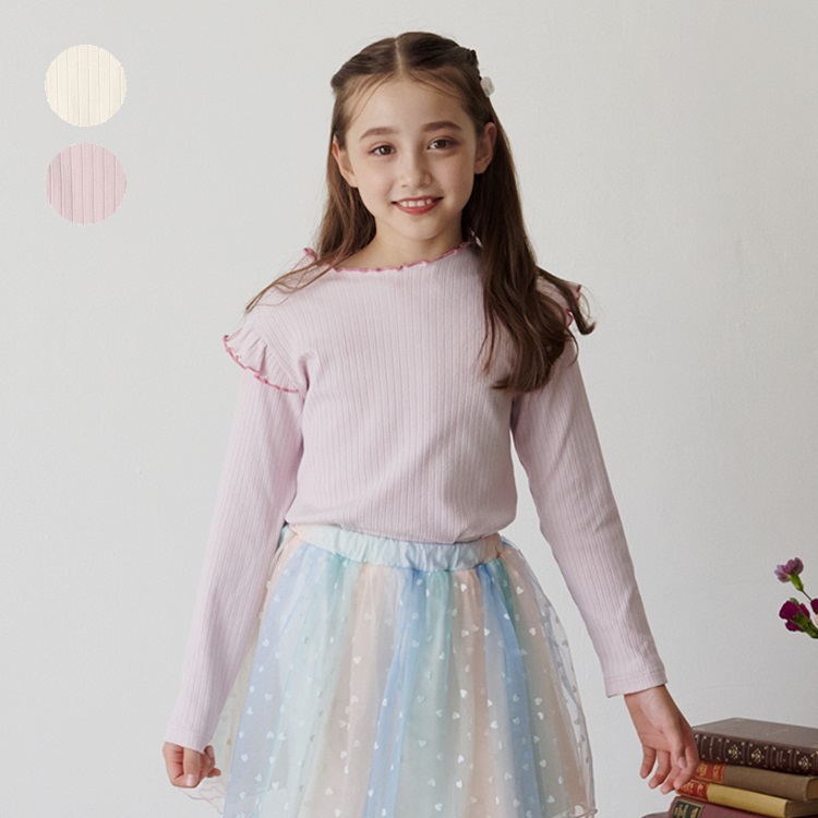 メッシュジャガード長袖Tシャツ